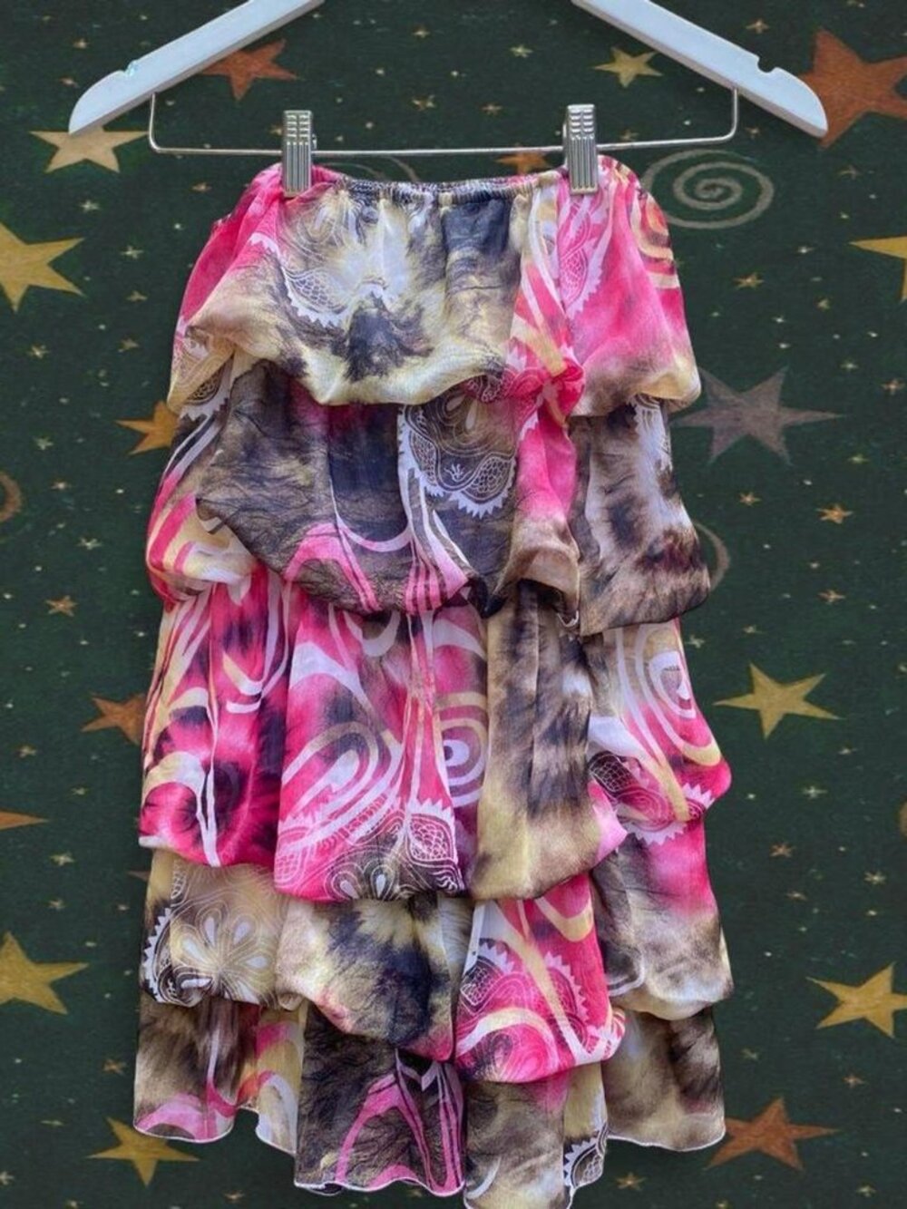 Vintage Fairy Core Ruffled Skirt